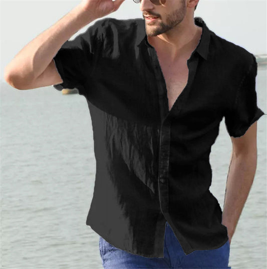 European And American Men's Short Sleeve Business Shirt